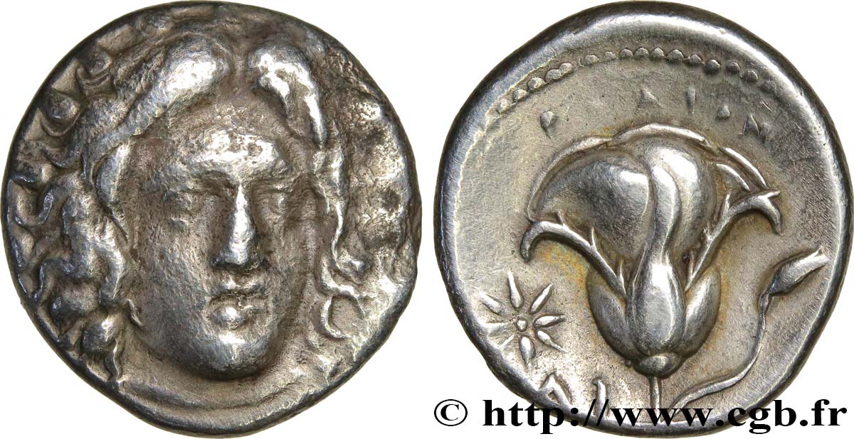 CARIA - CARIAN ISLANDS - RHODES Didrachme XF/AU