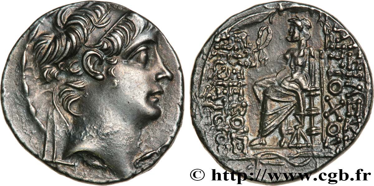 SYRIE - ROYAUME SÉLEUCIDE - ANTIOCHUS X EUSEBES PHILOPATOR Tétradrachme SPL/SUP