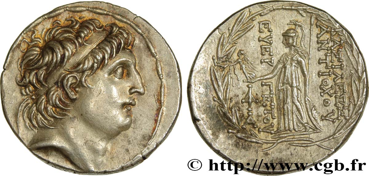 SYRIE - ROYAUME SÉLEUCIDE - ANTIOCHUS VII SIDETES Tétradrachme SUP/TTB+