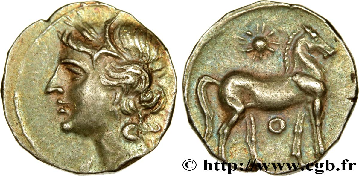 ZEUGITANE - CARTHAGE Demi-shekel TTB+/SUP