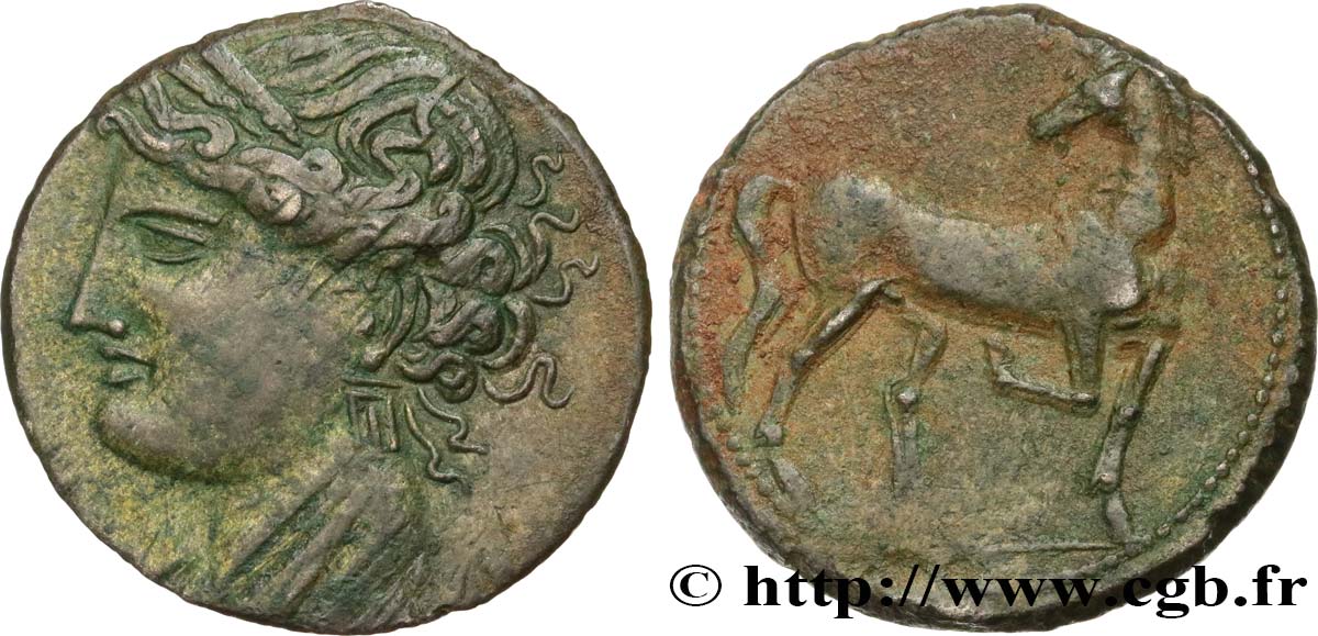 ZEUGITANIA - CARTHAGE Statère de billon ou trihémishekel AU/XF