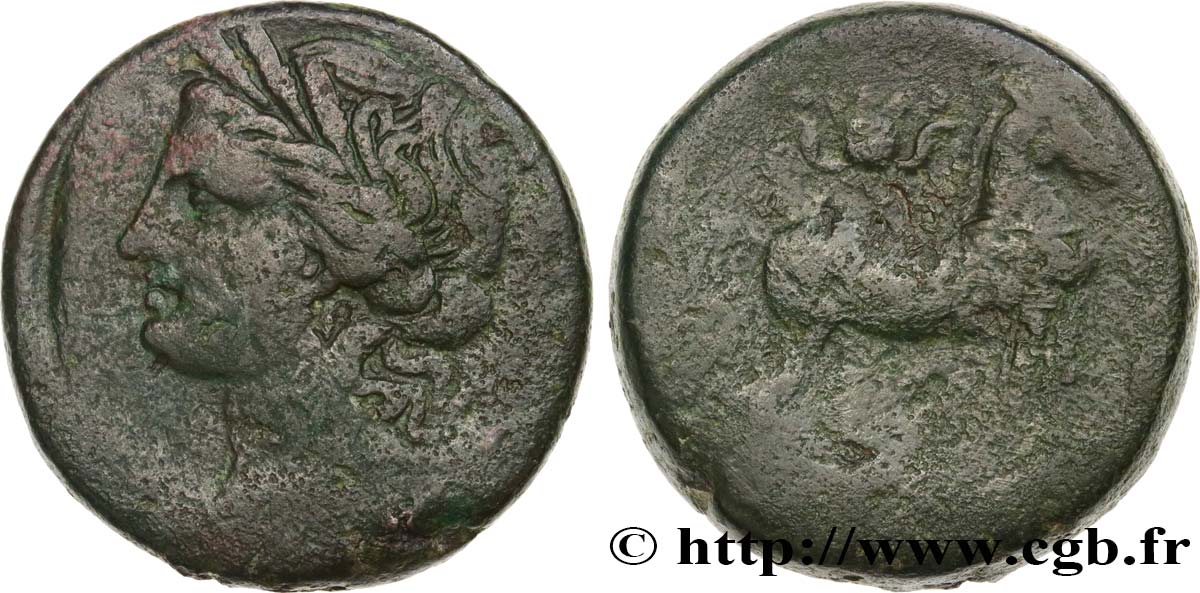 ZEUGITANIA - CARTHAGE quinze shekels VF