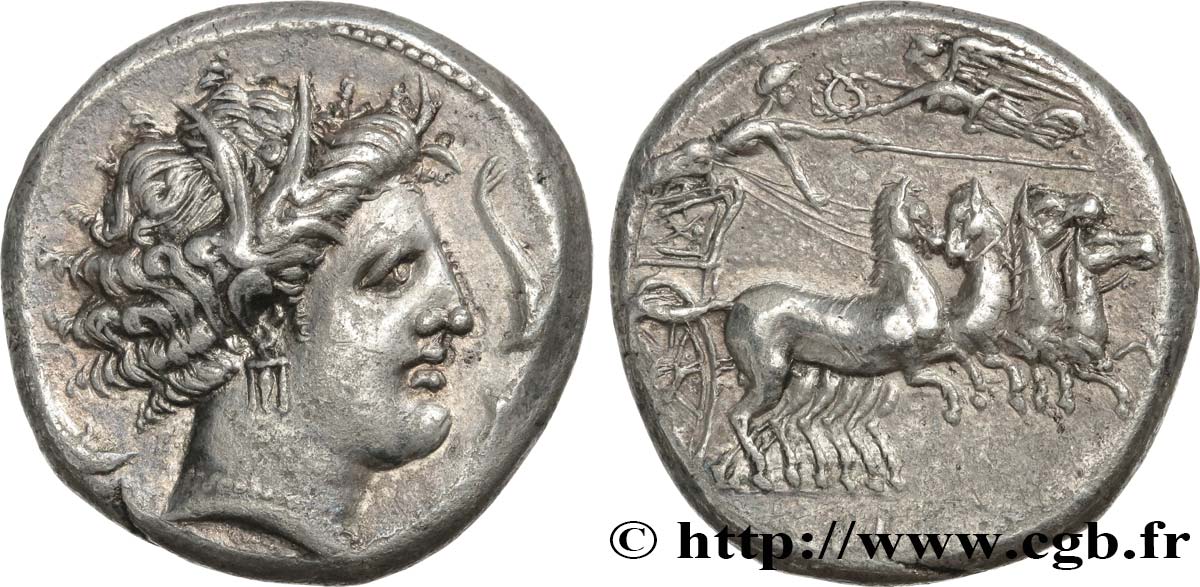 SICILY - SICULO-PUNIC - LILYBAION Tétradrachme XF/AU