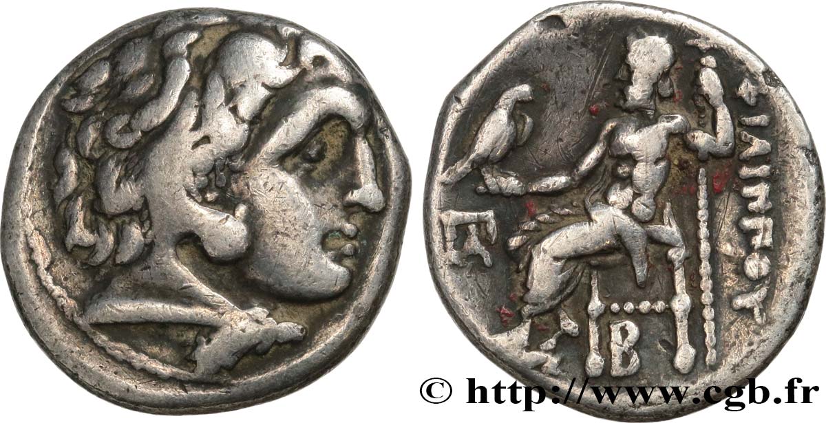 MACEDONIA - MACEDONIAN KINGDOM - PHILIP III ARRHIDAEUS Drachme VF