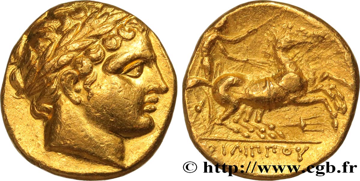 MACEDONIA - MACEDONIAN KINGDOM - PHILIP II Statère d or AU