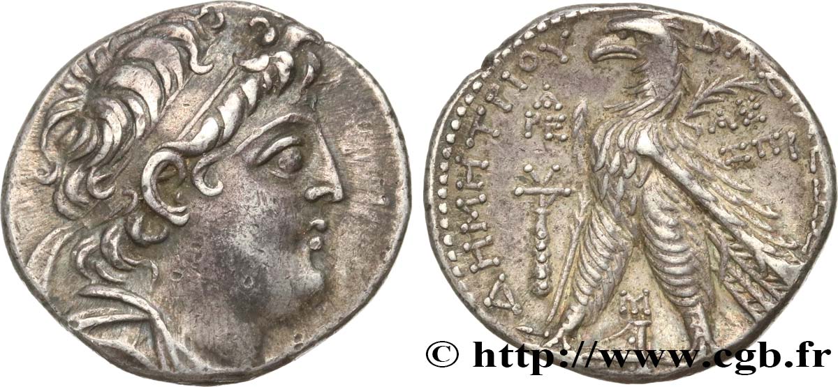 SYRIA - SELEUKID KINGDOM - DEMETRIUS II NIKATOR Tétradrachme AU