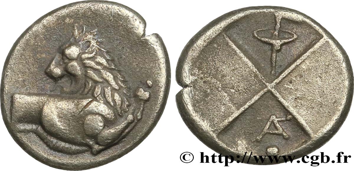 THRACIA - THRACIAN CHERSONESE - CHERRONESOS Hemidrachme ou tetrobole XF