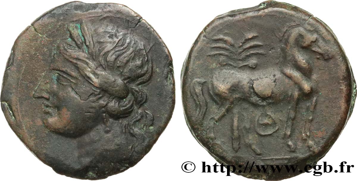 ZEUGITANA - CARTHAGE Triple shekel XF