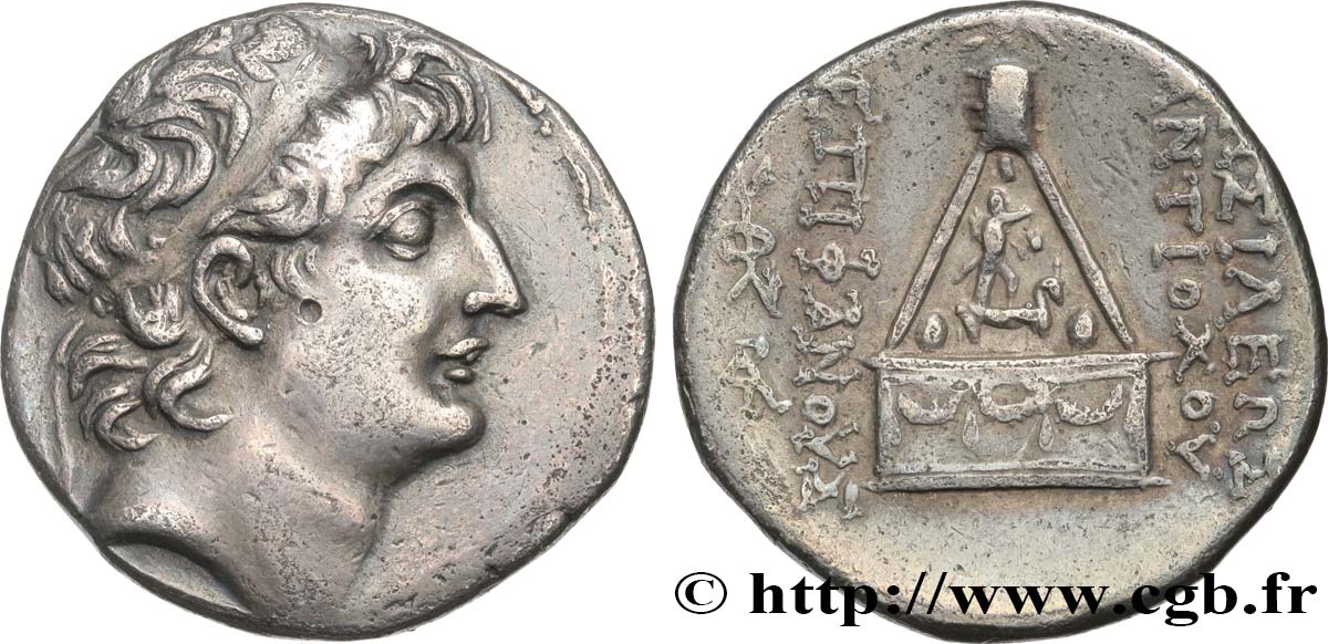 SYRIE - ROYAUME SÉLEUCIDE - ANTIOCHUS VIII GRYPUS Tétradrachme TTB