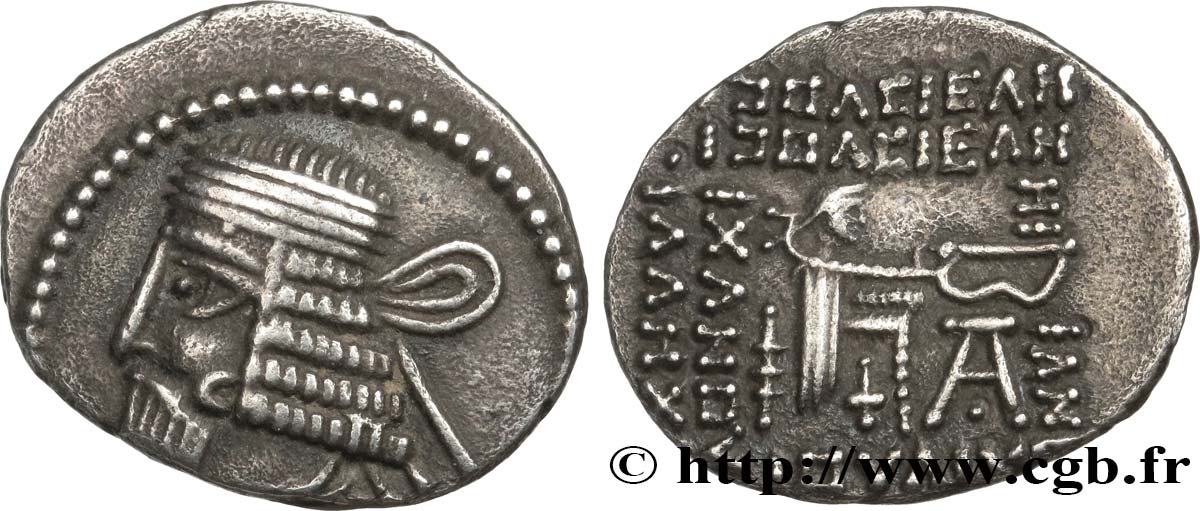 PARTHIE - ROYAUME PARTHE - VOLOGÈSE Ier Drachme TTB+/TTB
