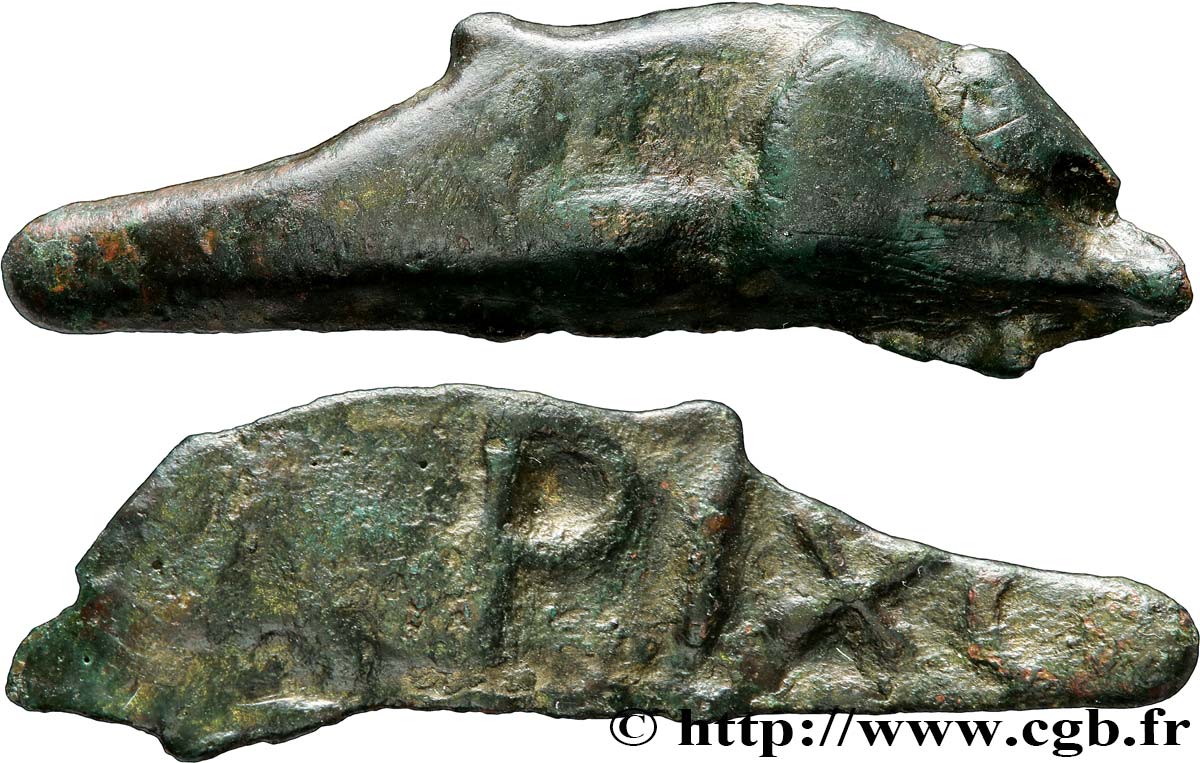 SARMATIEN - OLBIA Dauphin épigraphe SS