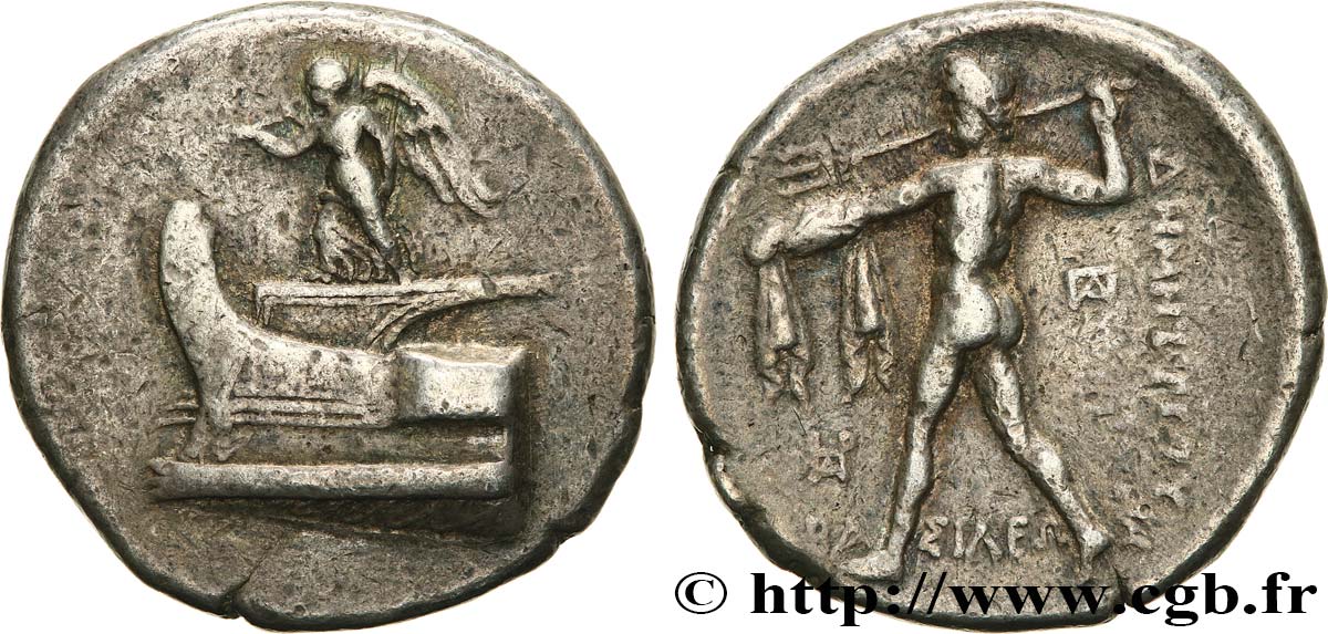 MACEDONIA - MACEDONIAN KINGDOM - DEMETRIOS POLIORCETES Tétradrachme XF