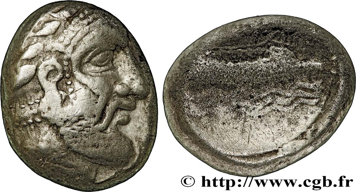 Fenicia 400-350 B. C TERZO STATERE D'ARGENTO. ARADOS 