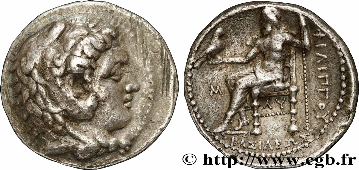MACEDONIA - MACEDONIAN KINGDOM - PHILIP III ARRHIDAEUS Tétradrachme XF/AU