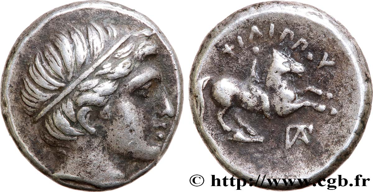 MACEDONIA - REGNO DI MACEDONIA - FILIPPO II Cinquième de tétradrachme q.SPL