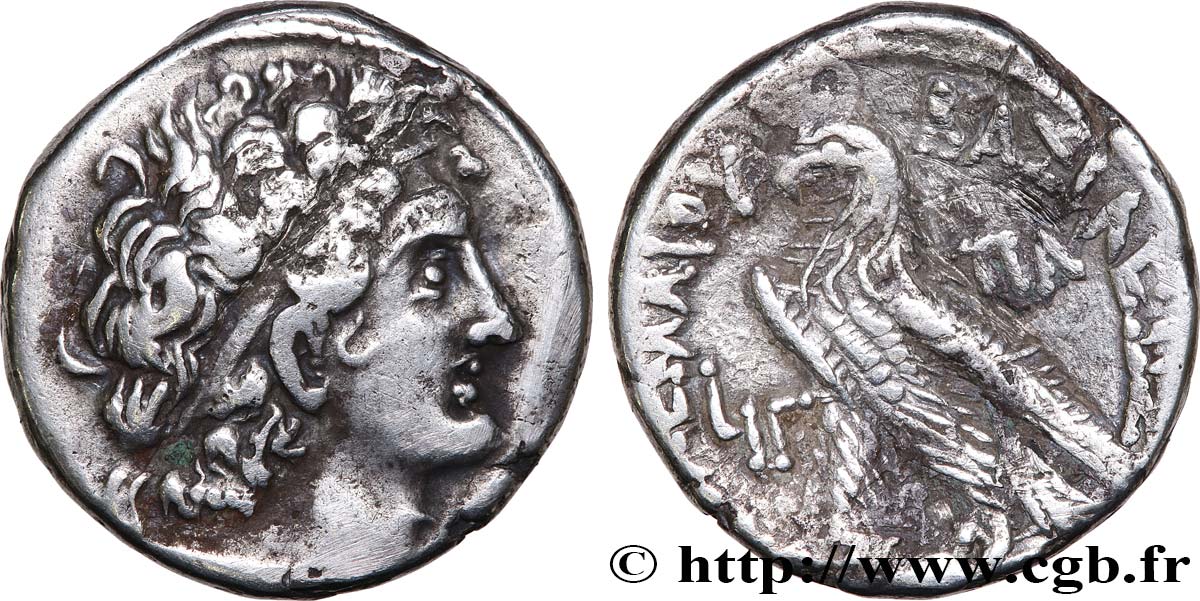 EGITTO - REGNO D EGITTO - TOLOMEO IX ALESSANDRO I E CLEOPATRA III Tétradrachme q.SPL