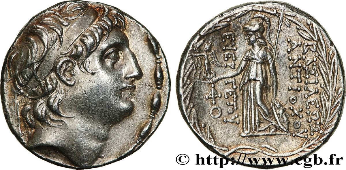 SYRIE - ROYAUME SÉLEUCIDE - ANTIOCHUS VII SIDETES Tétradrachme SUP