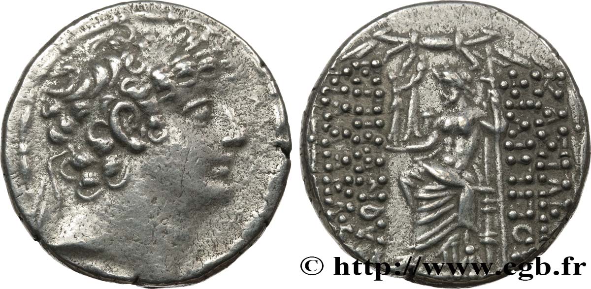 SYRIA - SELEUCID KINGDOM - PHILIP PHILADELPHOS Tétradrachme AU/AU