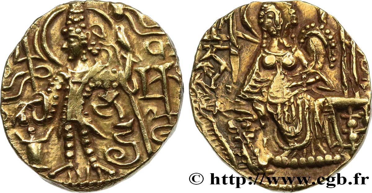 KOUSHAN - IMPERO DI KOUSHAN - VASU DEVA III and his Successors Statère q.SPL