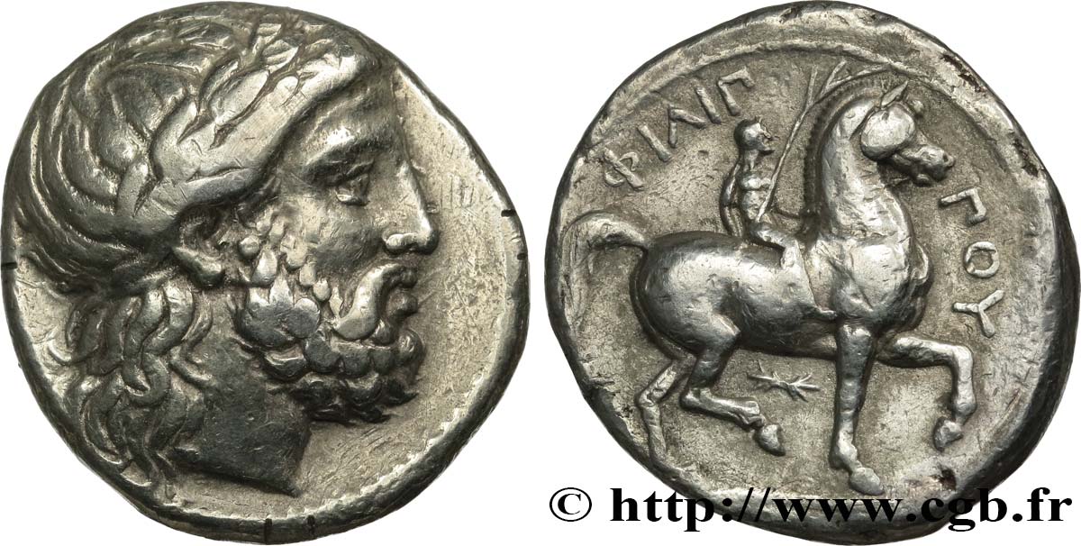 MACEDONIA - MACEDONIAN KINGDOM - PHILIP II Tétradrachme AU/XF