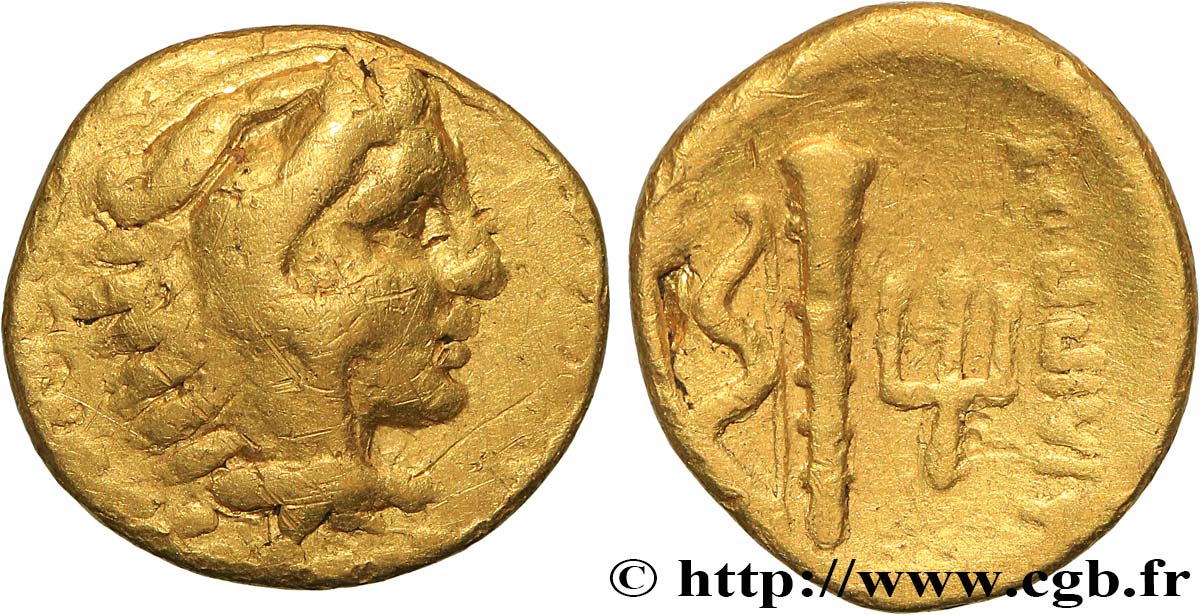 MACEDONIA - MACEDONIAN KINGDOM - PHILIP II quart de statère d’or VF