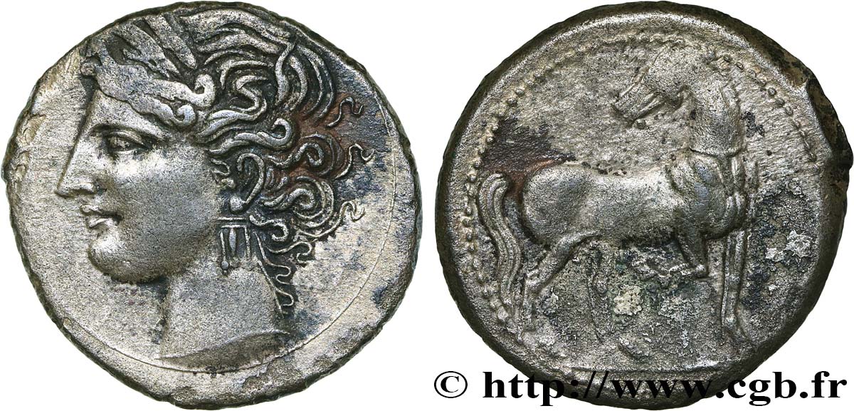 ZEUGITANE - CARTHAGE Trihemishekel TTB