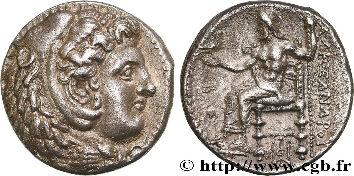 MACEDONIA - MACEDONIAN KINGDOM - ALEXANDER III THE GREAT Tétradrachme AU/AU