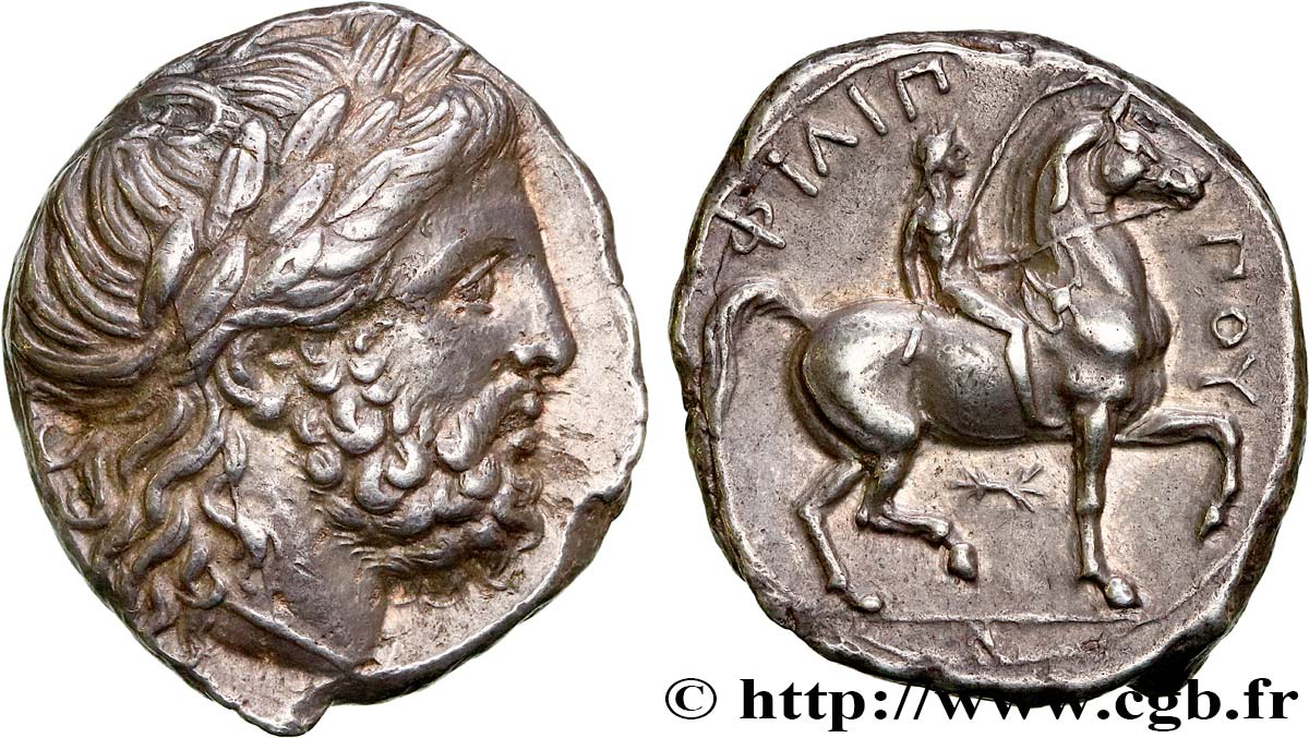 MACEDONIA - MACEDONIAN KINGDOM - PHILIP II Tétradrachme AU