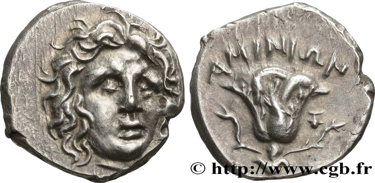 CARIA - CARIAN ISLANDS - PERAIA OF RHODES Drachme MS