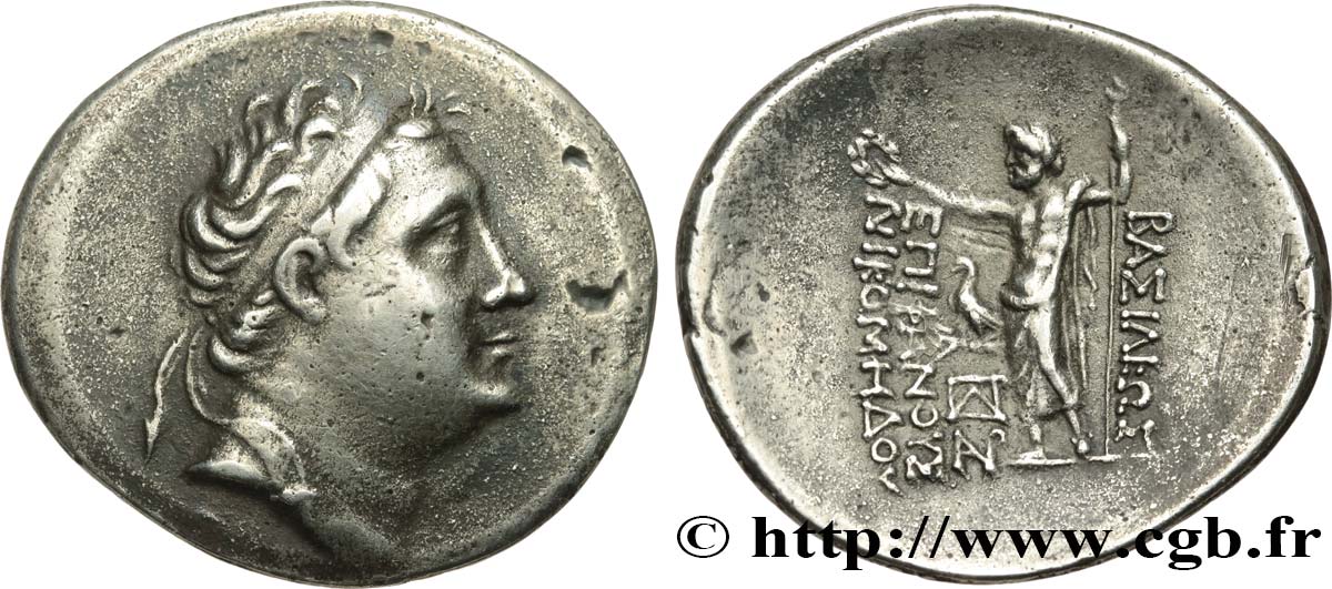 BITHYNIA - BITHYNIAN KINGDOM - NIKOMEDES II EPIPHANES Tétradrachme XF/AU