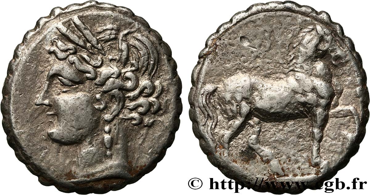 ZEUGITANA - CARTHAGE Double shekel AU/XF