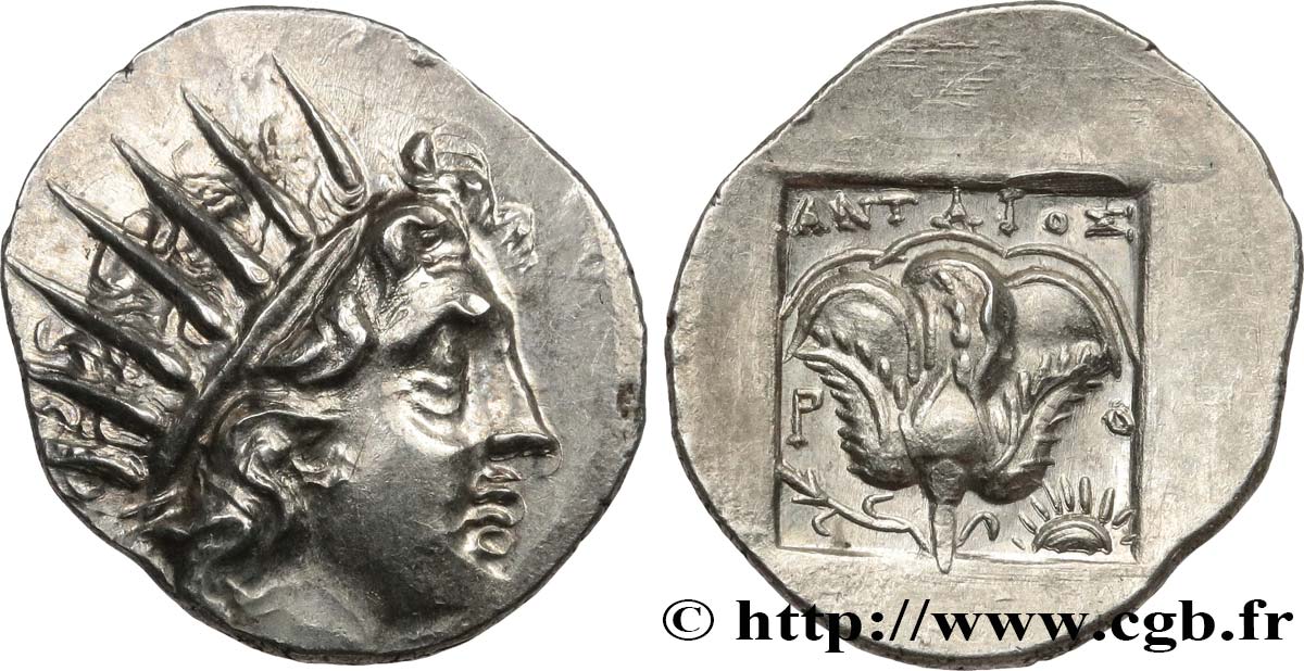 CARIA - CARIAN ISLANDS - RHODES Drachme plinthophore MS