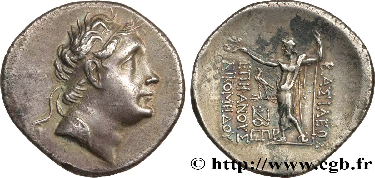 BITHYNIA - BITHYNIAN KINGDOM - NICOMEDES III EUERGETES Tétradrachme AU