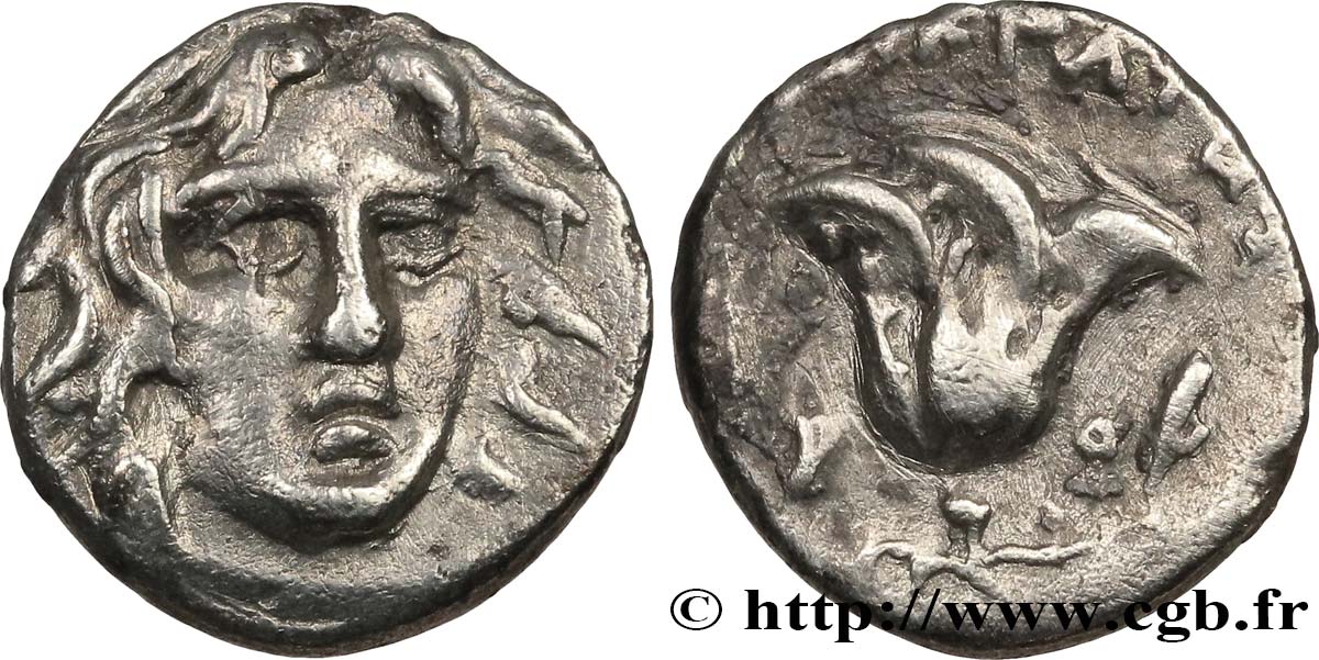 CARIA - CARIAN ISLANDS - RHODES Hemidrachme AU/XF