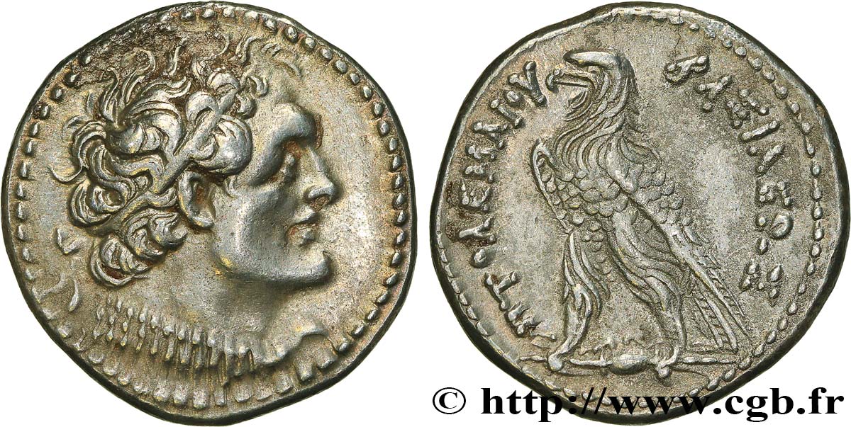 EGYPT - LAGID OR PTOLEMAIC KINGDOM - PTOLEMY VI PHILOMETOR Tétradrachme AU