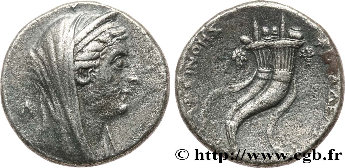 ÄGYPTEN - PTOLEMÄISCHES KÖNIGREICH ÄGYPTEN - PTOLEMAIOS II PHILADELPHOS Décadrachme  SS