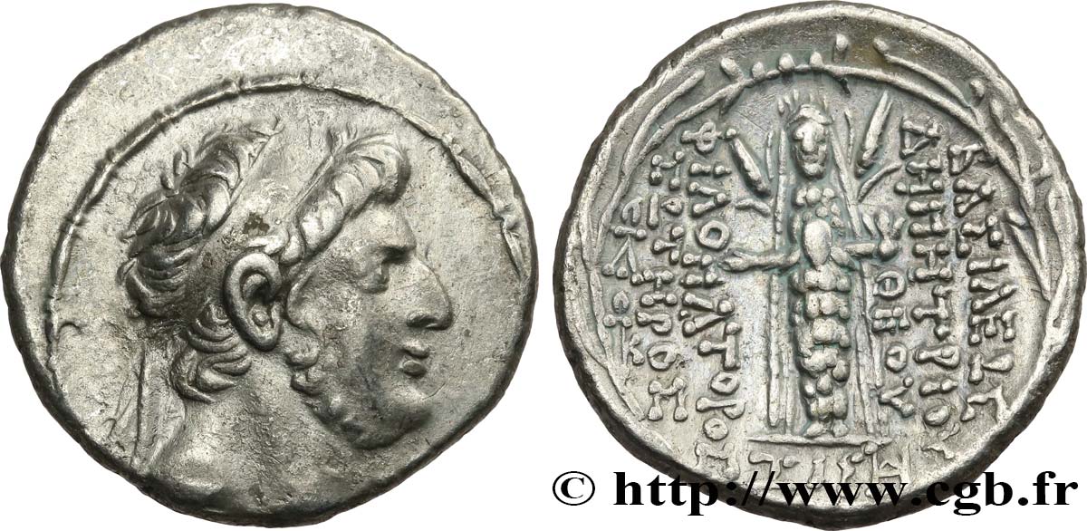 SYRIE - ROYAUME SÉLEUCIDE - DÉMÉTRIUS III Tétradrachme TTB+