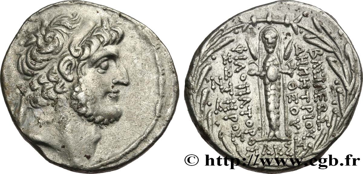 SYRIE - ROYAUME SÉLEUCIDE - DÉMÉTRIUS III Tétradrachme TTB+