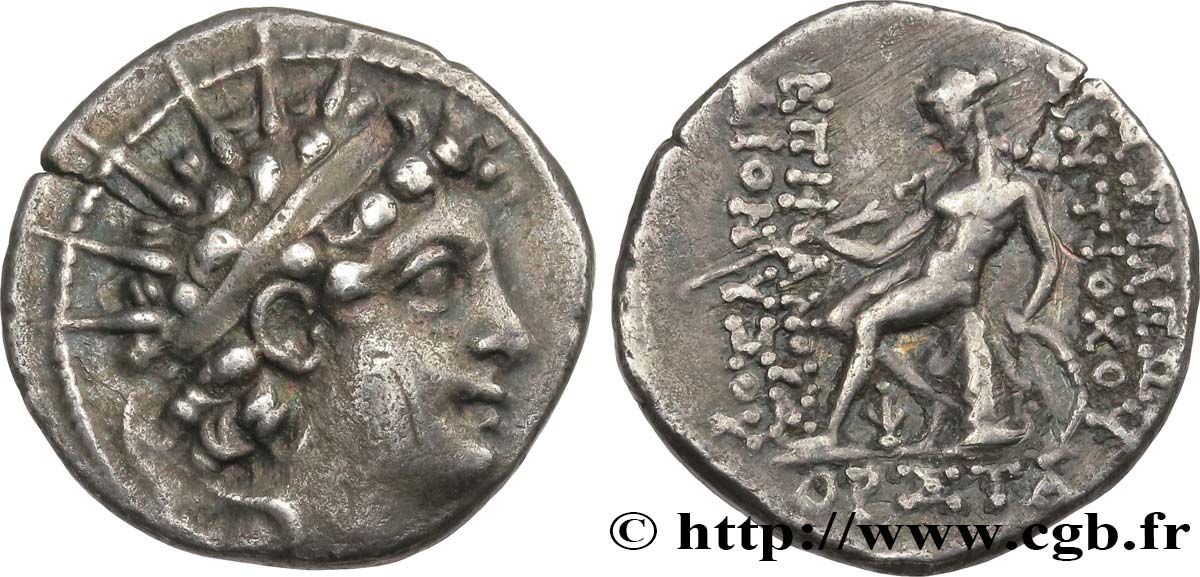 SYRIE - ROYAUME SÉLEUCIDE - ANTIOCHUS VI DIONYSOS Drachme TTB+