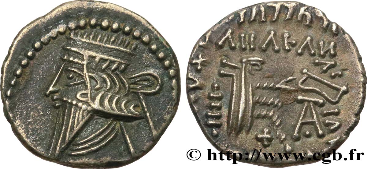 PARTHIA - PARTHIAN KINGDOM - MITHRIDATES IV Drachme AU/AU