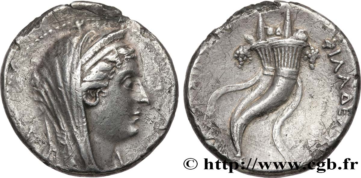 ÄGYPTEN - PTOLEMÄISCHES KÖNIGREICH ÄGYPTEN - PTOLEMAIOS II PHILADELPHOS Décadrachme  SS