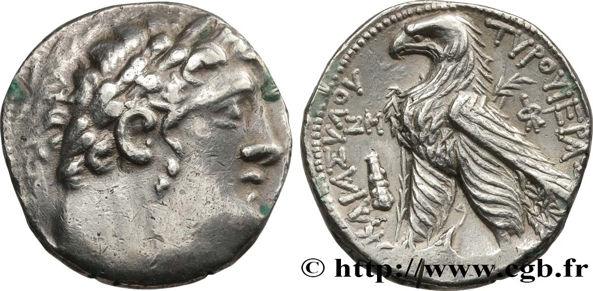 PHOENICIA - TYRE Tétradrachme ou shekel XF/AU