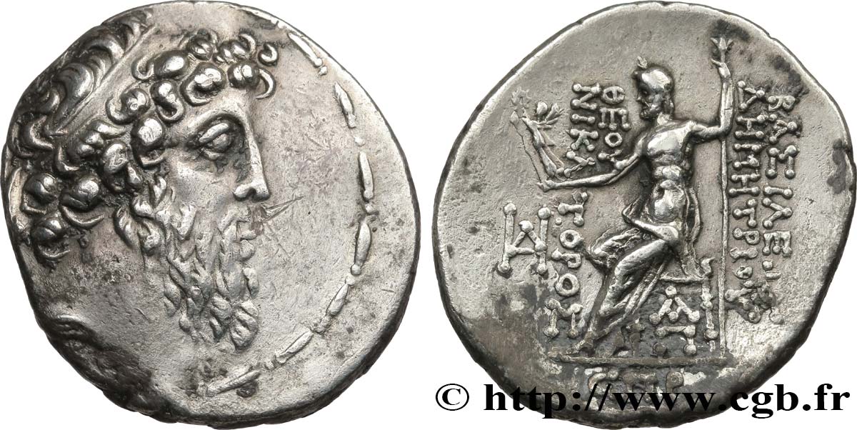 SYRIA - SELEUKID KINGDOM - DEMETRIOS II NICATOR Tétradrachme XF