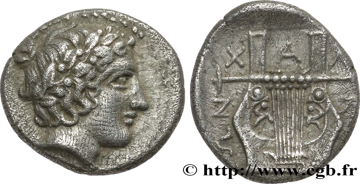 MACEDONIA - CHALCIDIAN LEAGUE - OLYNTHUS Tetrobole AU