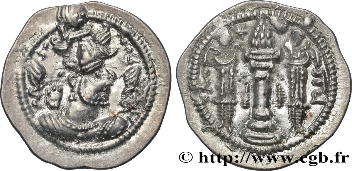 SASSANIDES - ROYAUME SASSANIDE - PEROZ Ier Drachme TTB+