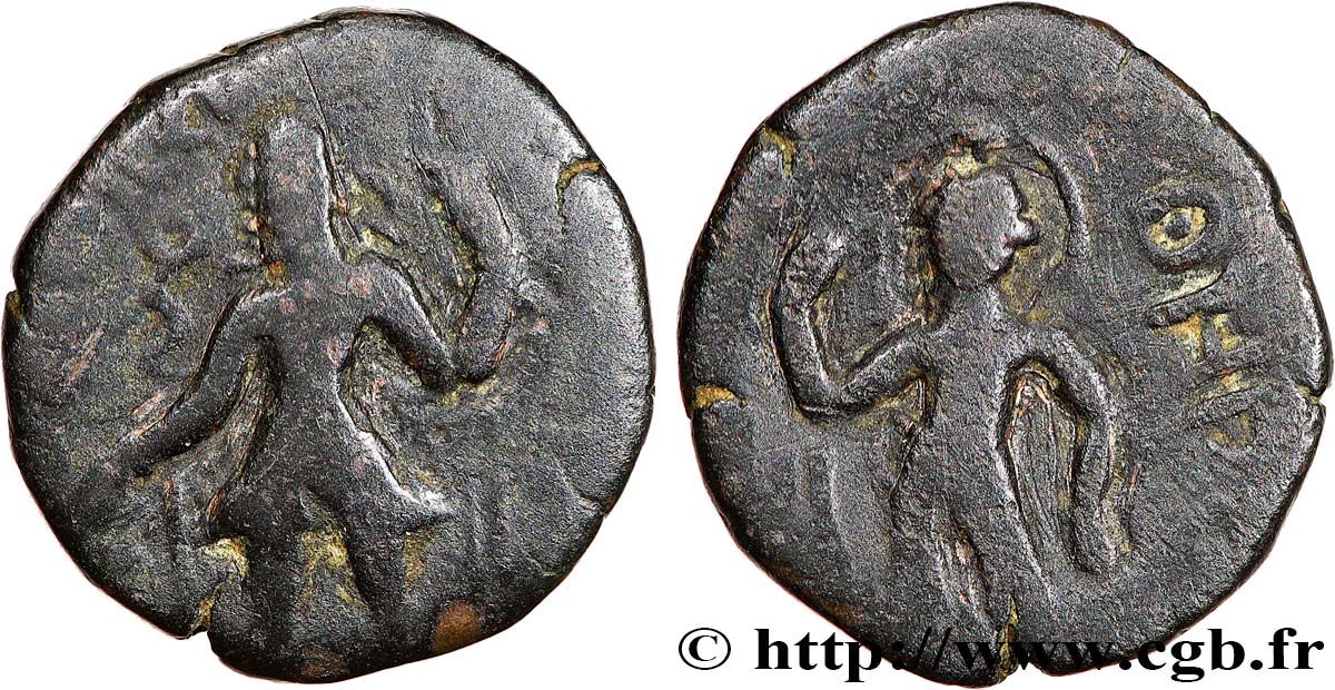 KUSHAN - KUSHAN KINGDOM - ANONYMOUS Drachme ou unité VF