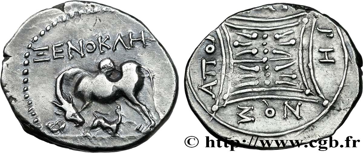 ILLYRIE - APOLLONIA Drachme TTB+