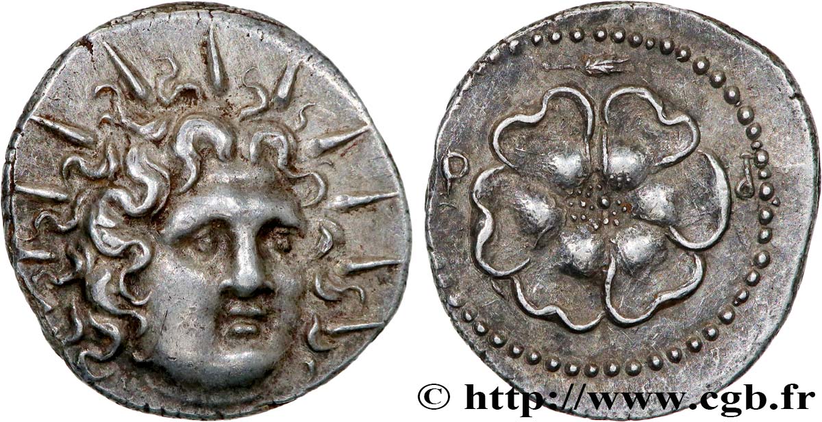 CARIA - CARIAN ISLANDS - RHODOS Drachme MS