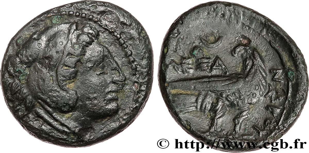 MACEDONIA - MACEDONIAN KINGDOM - ALEXANDER III THE GREAT Demi-unité de bronze AU