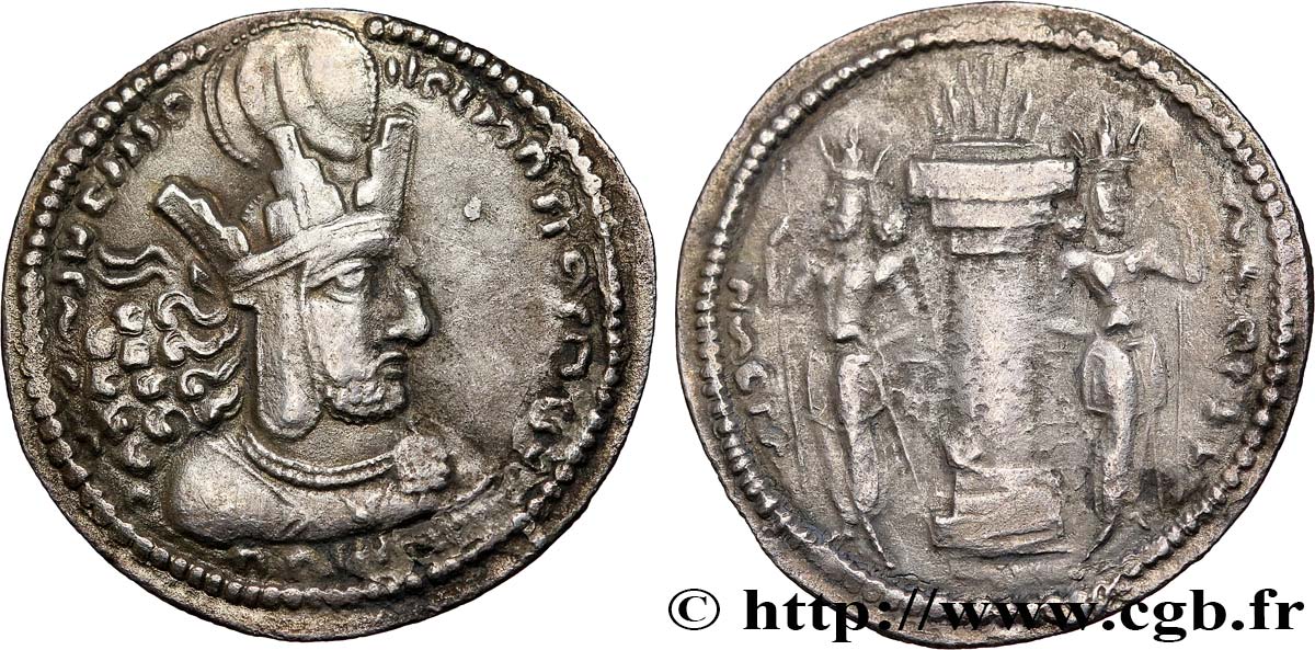 SASSANIAN - SASSANIAN KINGDOM - SHAPUR I Drachme AU/XF